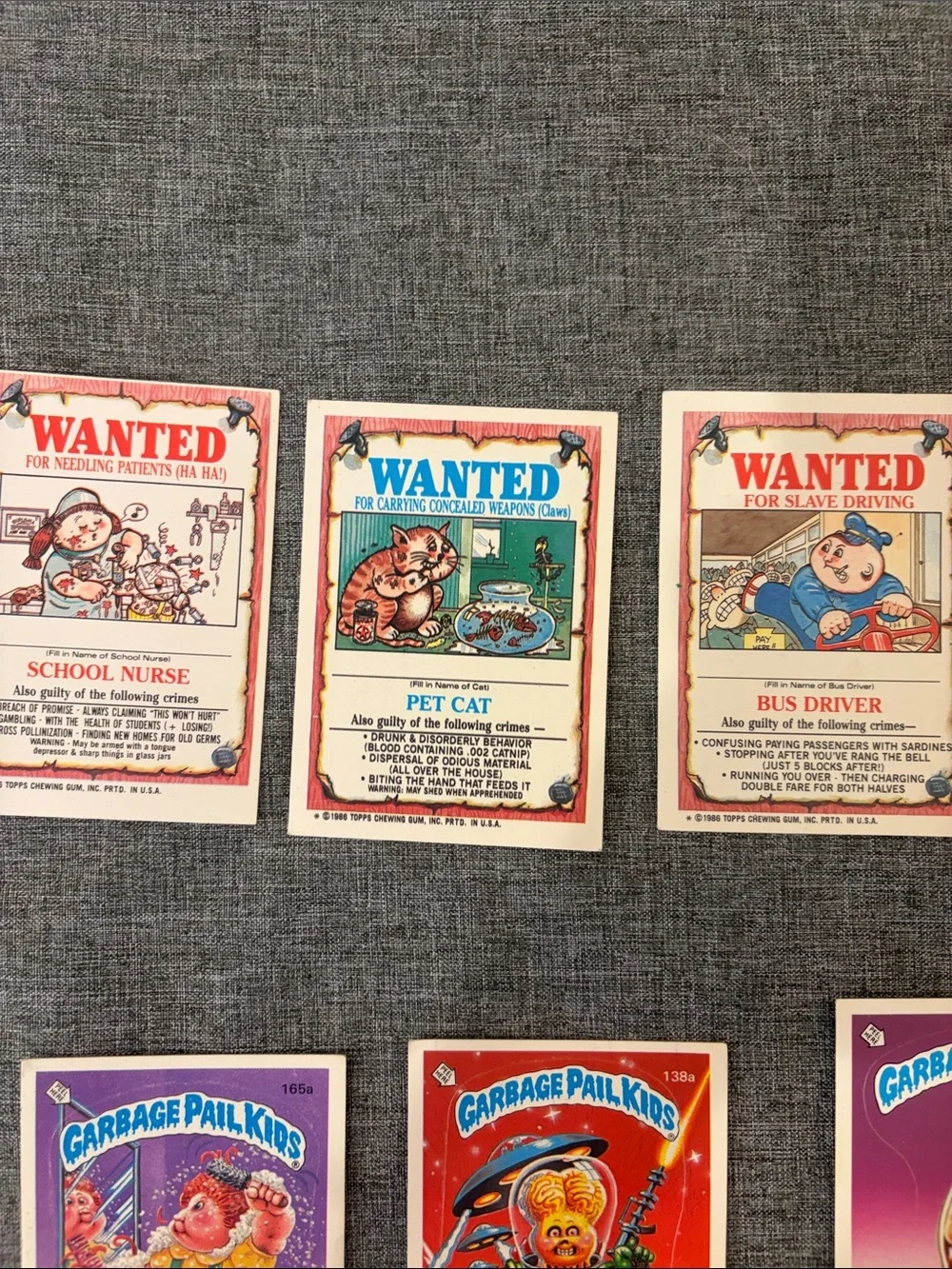 Series 4- Vintage Garbage Pail Kids Trading Cards - Large Lot of 100+